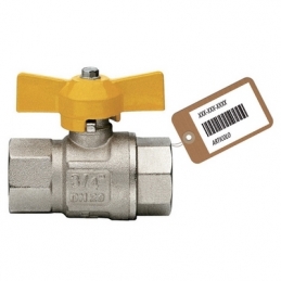 Valvola A Sfera Gas Ff Con Farfalla Mod. London F-brico - 1/2" Dn 15 424-600F-04