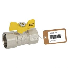 Valvola A Sfera Gas Ff Con Farfalla Mod. Dakota F-brico - 1/2" Dn 12 424-700F-04