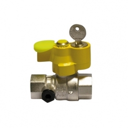 Valvola A Sfera Gas Ff Con Serratura E Presa Di Pressione - 3/4" Dn 20 424-9004-05