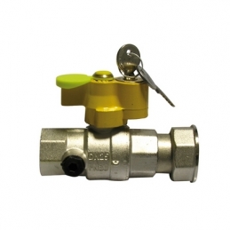 Valvola A Sfera Gas F/girello Con Serratura - 1" X 1" 1/4 Dn 25 424-9005-0607