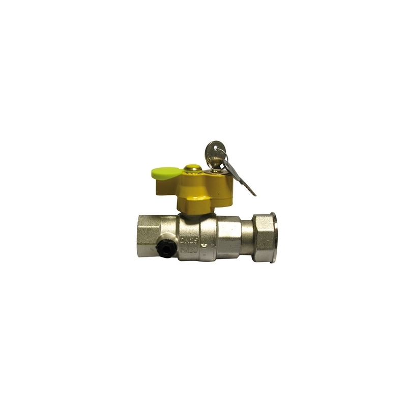Valvola A Sfera Gas F/girello Con Serratura - 1" X 1" 1/4 Dn 25 424-9005-0607