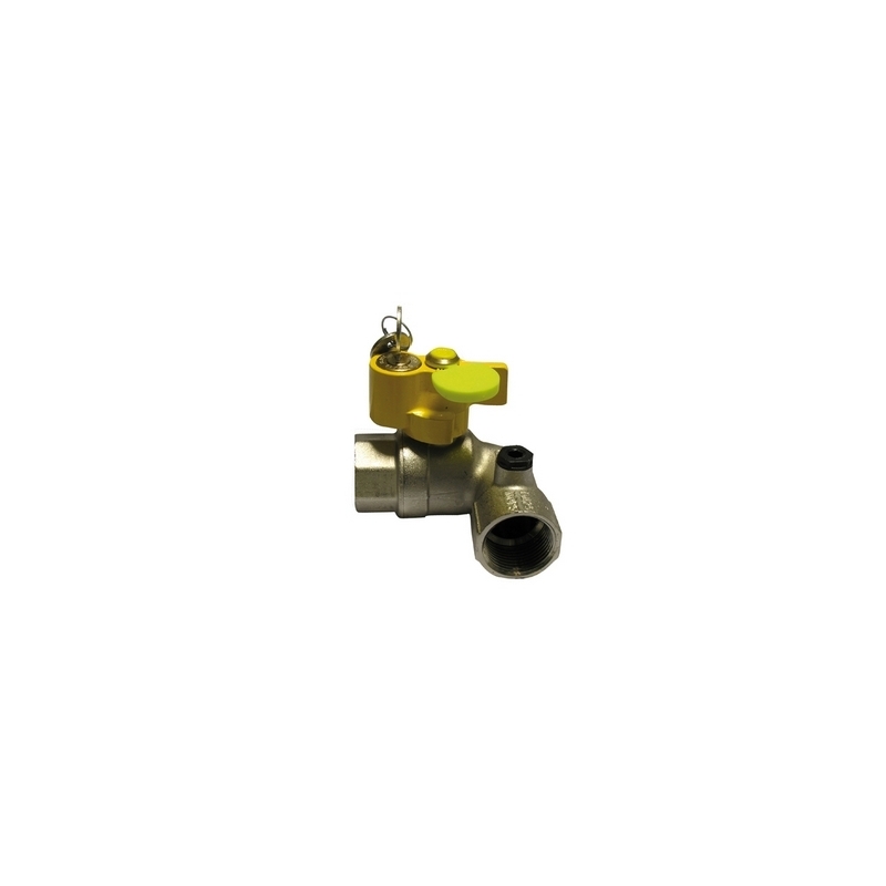 Valvola A Sfera Gas Ff A Squadra Con Serratura - 3/4" Dn 20 424-9007-05