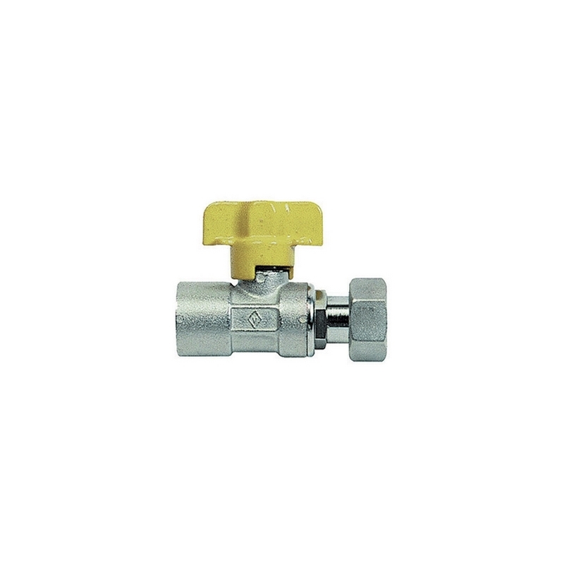 Rubinetto A Sfera Per Gas Ff Con Bocchettone - 3/4 X 1/2 Dn 15 424-904-0504