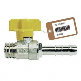 Rubinetto A Sfera Gas Con Portagomma M F-brico - 1/2 X 14 Metano 424-908F-04M