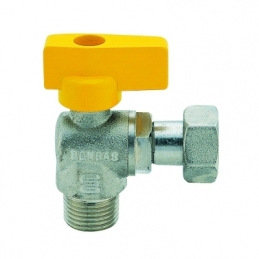 Rubinetto A Sfera Per Gas A Squadra Maschio - 1/2" X 1/2" Dn 15 424-9105-04
