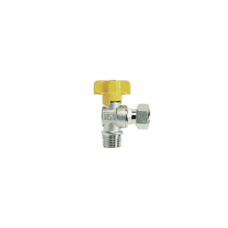 Rubinetto Gas Squadra M Con Bocchettone - 1/2" X 1/2" Dn 10 424-911-04