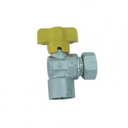 Rubinetto Gas Squadra F Con Bocchettone - 1/2" X 1/2" Dn 10 424-912-04
