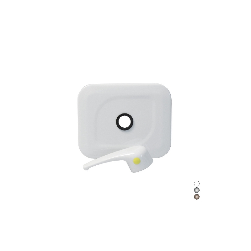 Rosone Con Leva Per Valvola Gas A Incasso - Bianco 1/2 424-931-B