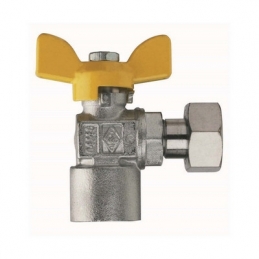 Valvola A Sfera Per Gas A Squadra Fil. Femmina Con Girello - 1/2" X 1/2" Dn 15 424-R9088-04