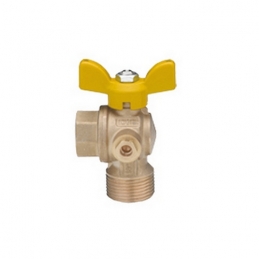 Valvola A Sfera Per Gas Passaggio Totale A Squadra Fm Con Farfalla - 3/4" Dn 20 424-R9098-05