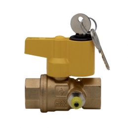 Valvola A Sfera Per Gas Con Punto Presa Pressione Con Serratura - 3/4" Dn 20 424-R9499-05