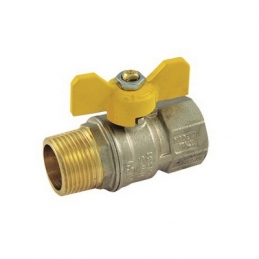 Valvola A Sfera Per Gas Mf Con Leva Farfalla - 1/2" Dn 14 424-T2371G-04
