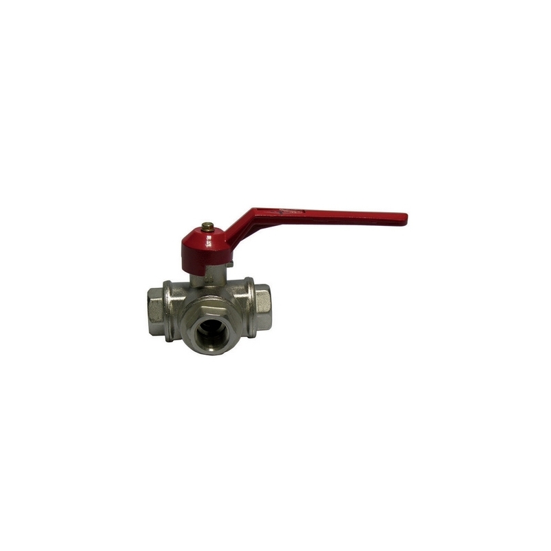 Valvola A Sfera A 3 Vie Con Leva - 1" (dn 25) 45 Bar / 652.5 Psi 354-102-06