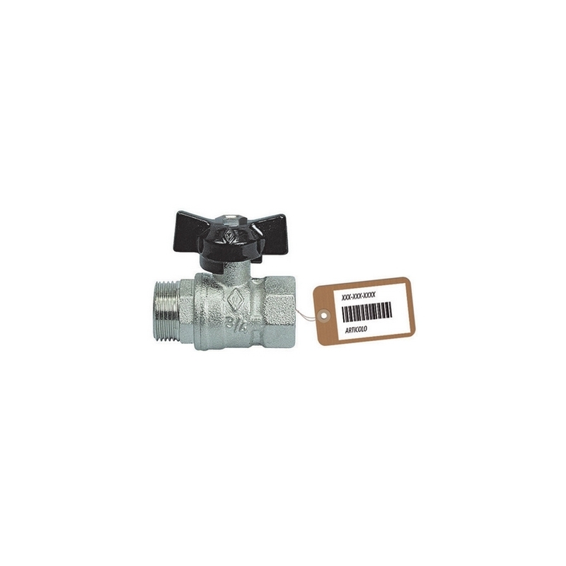 Valvola A Sfera Mf Con Farfalla F-brico - 3/4" Dn 20 Pn 40 354-103F-05