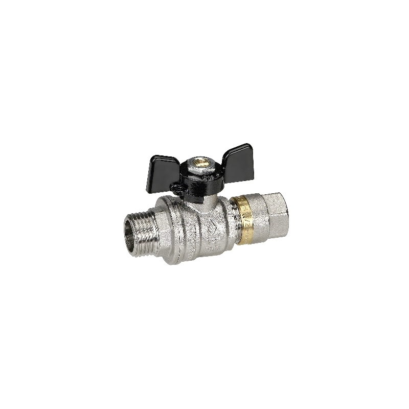 Valvola A Sfera Maschio/adattatore Con Farfalla - 3/4''x20 - Dn 20 354-1052-0520