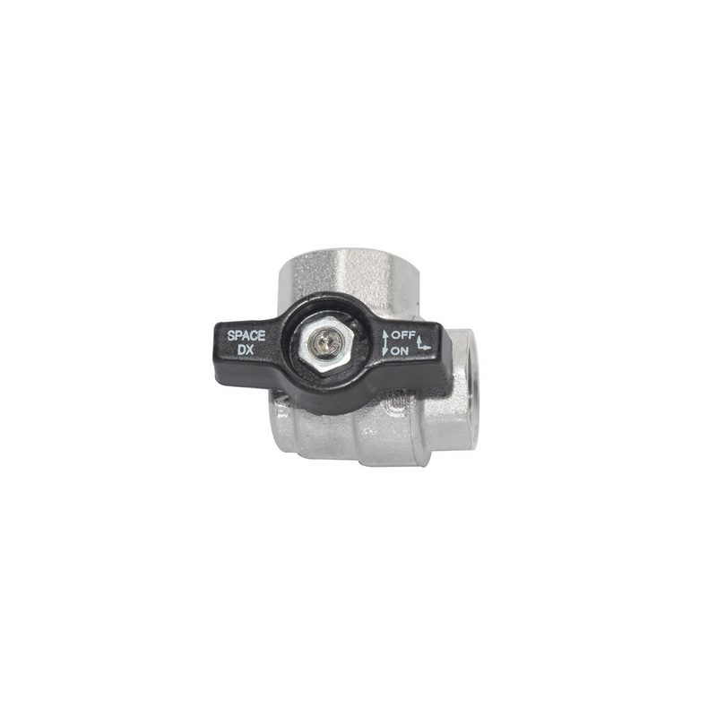Valvola A Sfera Angolo Ff C/farfalla Nera - 1/2" Dn 15 354-1091-04