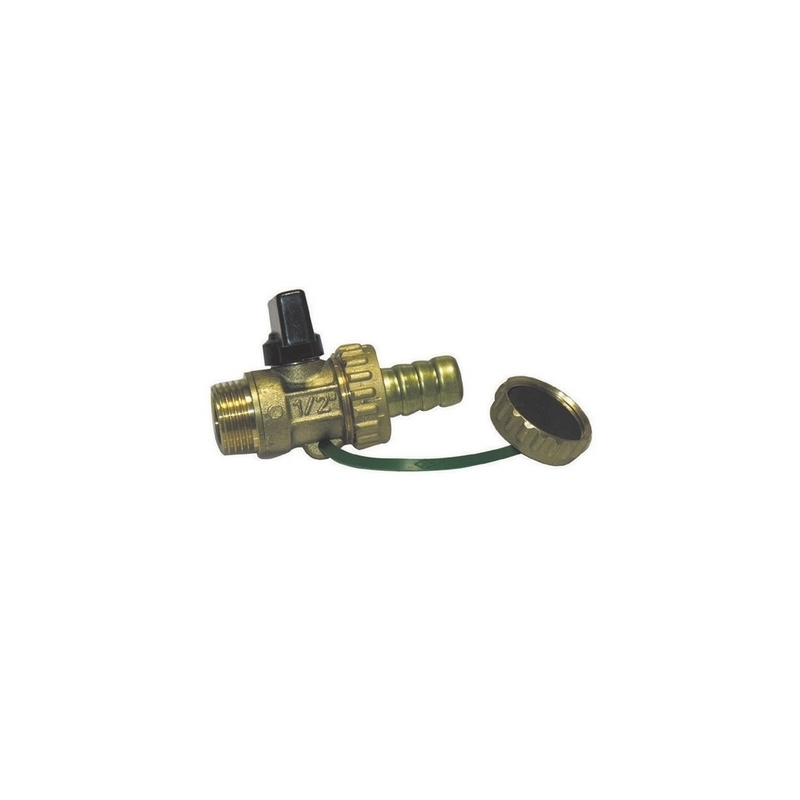 Rubinetto Scarico Caldaia Leva Alluminio - 1/2'' Dn 10 Pn 16 354-111-04