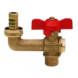 Rubinetto Portagomma A Sfera Per Giardino - 1/2" (dn 15) 15 Bar /217.5psi 354-1405X-04
