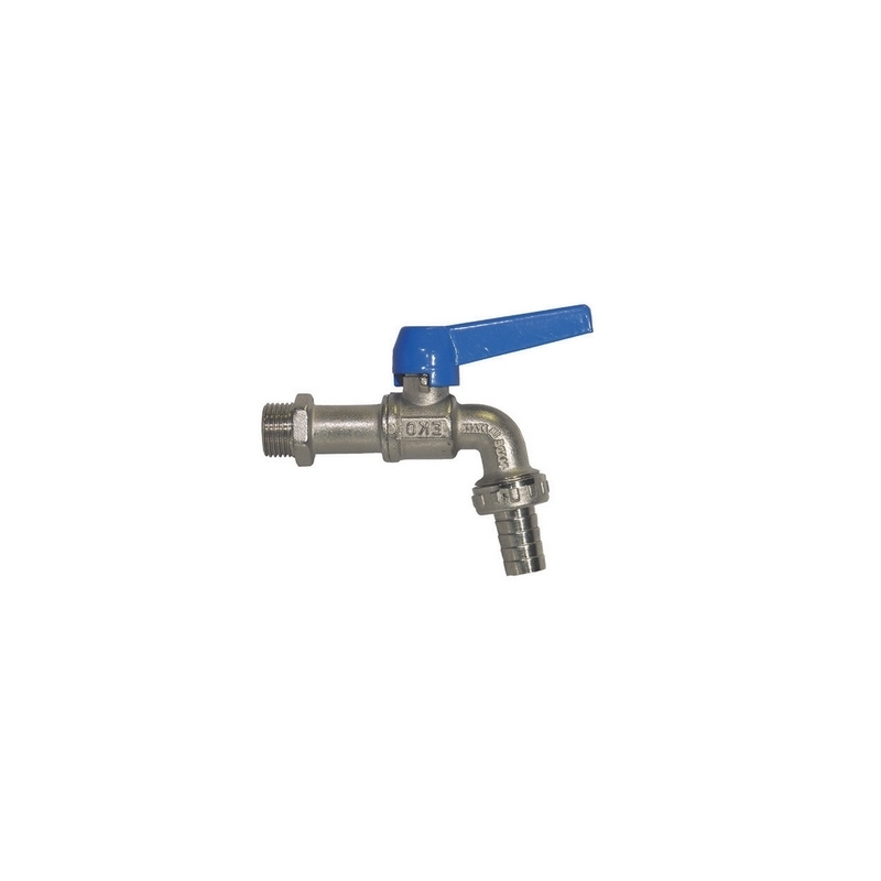 Rubinetto A Sfera Curvo Con Portagomma Mod. Eko-lux - 3/4" 354-140X-05