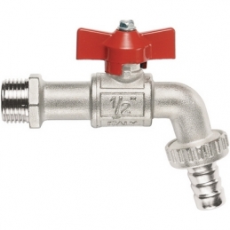Rubinetto A Sfera Con Portagomma A Farfalla - 3/8" (dn 10) 15 Bar / 217.5psi 354-141R-03
