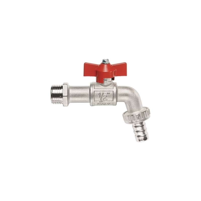 Rubinetto A Sfera Con Portagomma A Farfalla - 3/4" (dn 20) 15 Bar/217.5 Psi 354-141R-05
