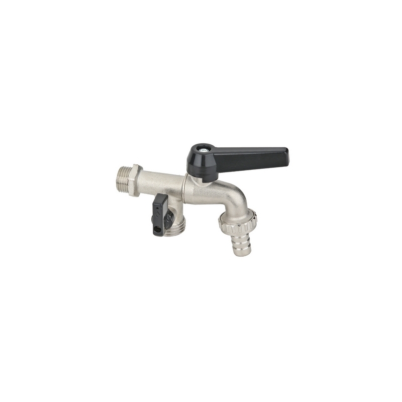 Rubinetto Portagomma Duplex Leva In Alluminio - 1/2'' Dn 10 Pn 16 354-146-04