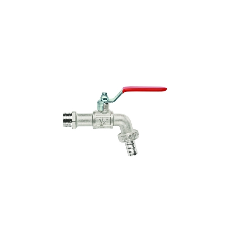 Rubinetto Portagomma A Sfera Leva Piatta Lucchettabile - 3/4" (dn 20) 15 Bar/217.5 Psi 354-150-05