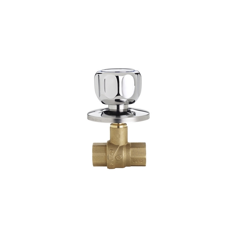 Valvola A Sfera Da Incasso Ff Con Maniglia E Rosone - 1/2" Dn 15 Pn 40 354-5004-04