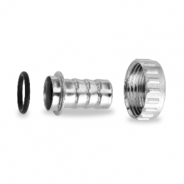 Raccordo Portagomma Completo Nichelato - 3/8-3/4 1/2-3/4 3/4-3/4 354-5013-04