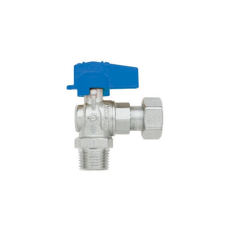 Rubinetto A Sfera Squadra Maschio - Dado Girevole Femmina - 1/2" X 1/2" Dn 10 Pn 10 354-5053-04