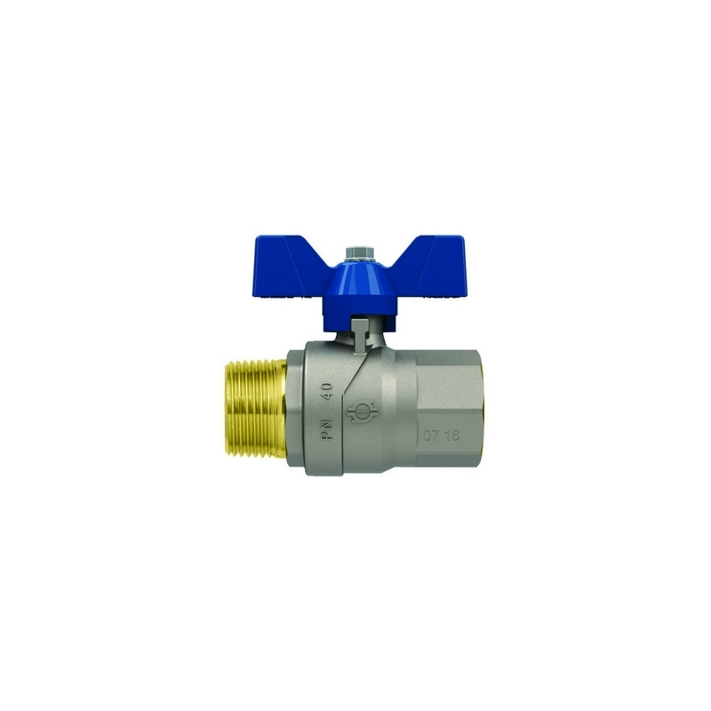 Valvola A Sfera P.t. Con Farfalla Evolution Maschio-femmina - 1/2" F-brico 354-5103-F04