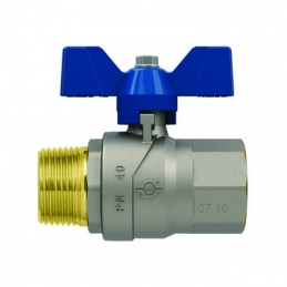 Valvola A Sfera P.t. Con Farfalla Evolution Maschio-femmina - 1" F-brico 354-5103-F06