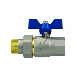 Valvola A Sfera P.t. Con Farfalla Evolution Femmina-bocchettone - 1/2" Dn 15 Pn 50 354-5104-04