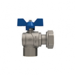 Valvola A Sfera Con Farfalla A Squadra Evolution Femmina Dado Girevole - 3/4" X 3/4" Dn 20 Pn 40 354-5111-05