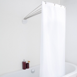 Supporto Circolare Per Tenda Doccia - 180 ° - Aste L. 76 Cm 102-004