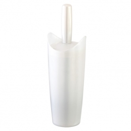 Porta Scopino Con Spazzola Sferica - Bianco 10,5 Cm X H. 33,5 Cm 120-3062