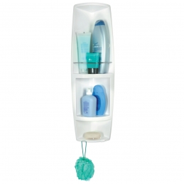 Angoliera Per Doccia Modello Airone Bianca - Cm 16x16x H. 70 120-312
