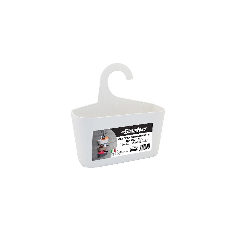 Cestino Portaoggetti Da Doccia - Bianco 120-314-BI