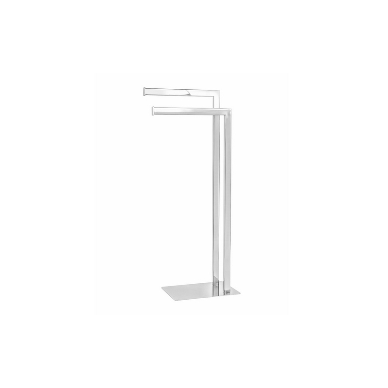 Piantana Porta Asciugamani Zeus - Cromo Cm 18 X H. 77 X 33,5 122-CA94-100