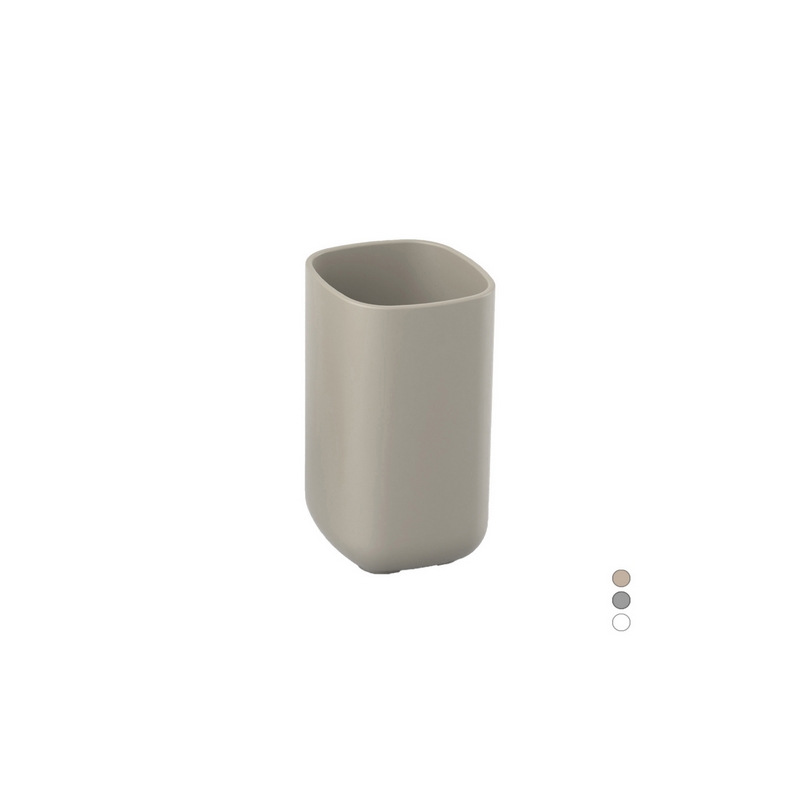 Porta Spazzolini Pod - Tortora Cm 7 X H. 11,5 X 7 122-PD12-533