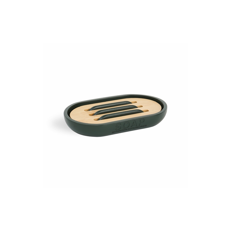 Porta Sapone Annika - Verde Forest - Cm 13 X 2 X 8,4 122-PN73-519