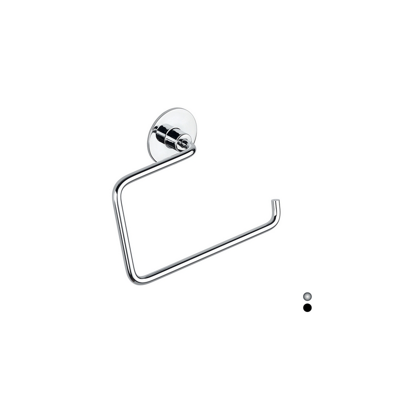 Porta Asciugamani Ad Anello Modello Wind - Nero 122-WC64-101