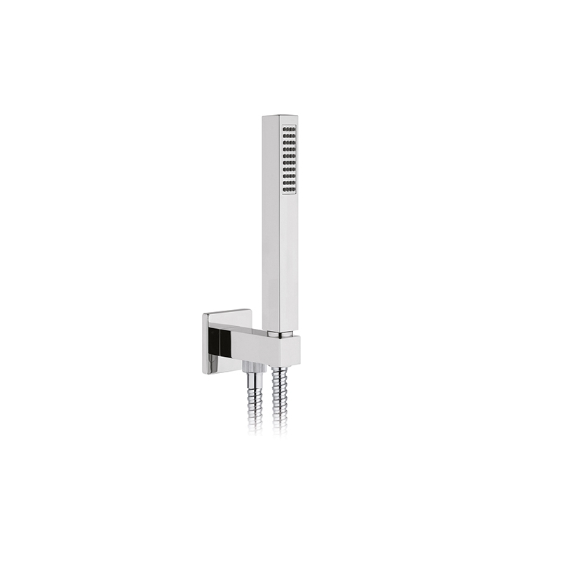 Set Doccia Quadra Presa Acqua Flex E Doccetta - Cromo 110-VSD40Q