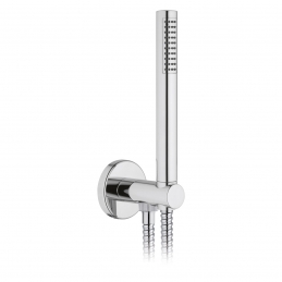 Set Doccia Tonda Presa Acqua Flex E Doccetta - Cromo 110-VSD40T
