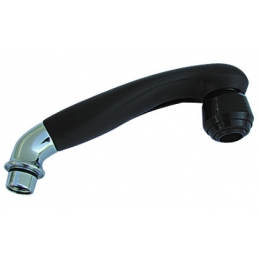 Doccetta Per Monoforo Con Curva - Nera C/particolari Cromo 222-802