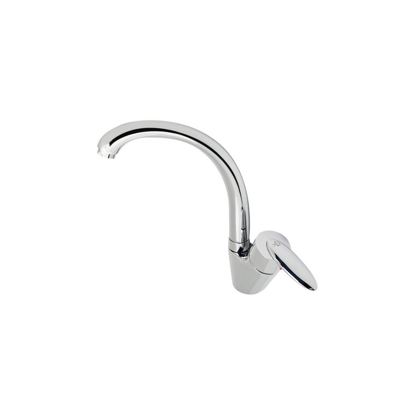 Monocomando Lavello Monoforo Canna Alta Como - Cromo 229-350003